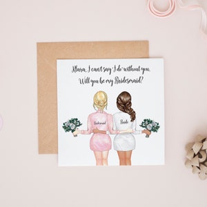 Personalised Will You Be My Bridesmaid Card, Bridesmaid Proposal Card, Bridesmaid Card, Thank You Bridesmaid Gift, Maid of Honour Card 283 image 7
