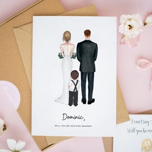 Personalised Page Boy Card, Ring Bearer Card, Will You Be Our Page Boy Card, Nephew Wedding Card, Junior Groomsman Card, Flower Boy #752