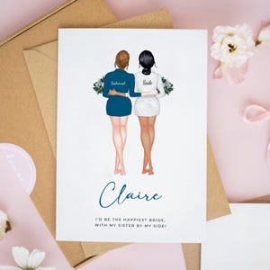 Personalised Bridesmaid Proposal Card, Will You Be My Bridesmaid, Bridesmaid Cards, Thank You Bridesmaid Gift, Bridesmaid Proposal #635