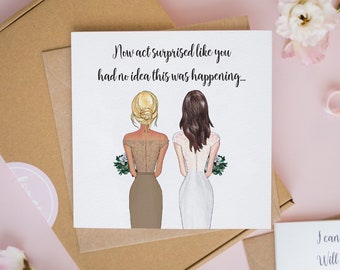 Personalised Bridesmaid Proposal Card, Will You Be My Bridesmaid, Bridesmaid Card, Thank You Bridesmaid Gift, Bridesmaid Proposal #376