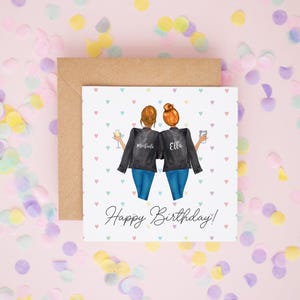 Tarjeta de cumpleaños para hermana, tarjeta de cumpleaños personalizada para mejor amiga, feliz cumpleaños hermana, regalo de cumpleaños para hermana, tarjeta de cumpleaños, feliz cumpleaños