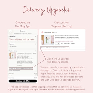 a screenshot of a checkout page for a product on the Etsy App, with a checkout link and a checkout via the Etsy website.