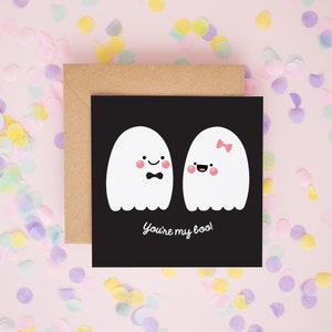 You're My Boo! Valentine's Cards for Boyfriend, Love Cards for Girlfriend, Ghost Cards, Cute Valentine's Cards, Greeting Cards #303