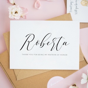 Will You Be My Bridesmaid Cards, Bridesmaid Proposal Cards, Maid of Honour Card, Will you be my Matron of Honor Card, Personalised Card #531