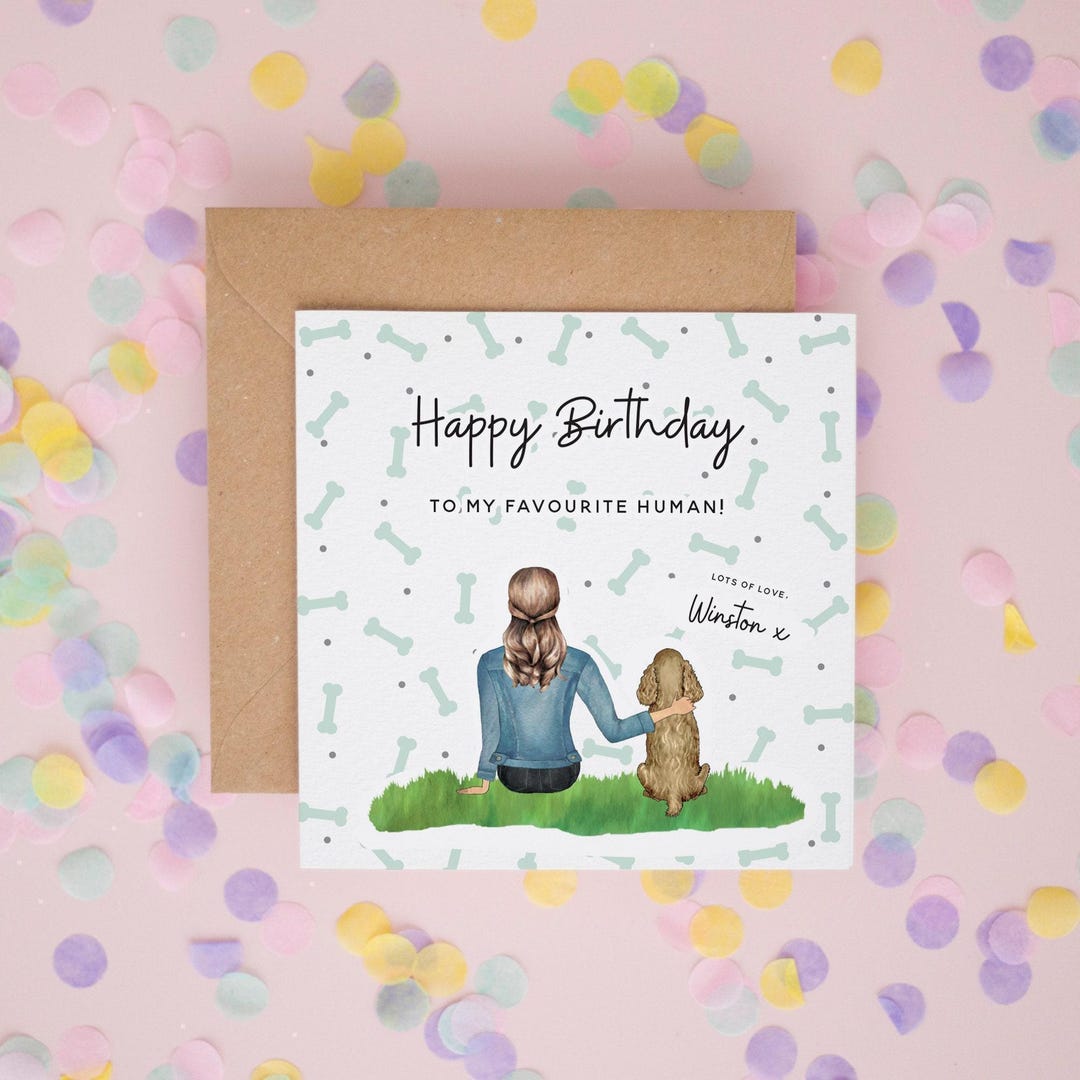 Personalised Dog Birthday Card: From the Dog, for Mummy - Etsy