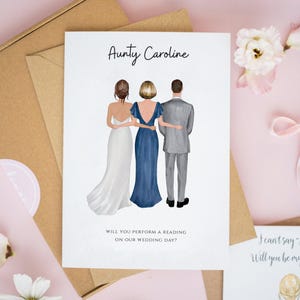 Will You Do A Reading Card, Witness Card, Will You Be Our Witness Card, Will You Be Our Officiant, Will You Marry Us Card, Personalised #641