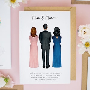 Personalised Mother of the Groom Card, Two Mums Wedding Card, Grandmother of the Groom Card, Mum Will You Give Me Away Card, Grooms Mom #774