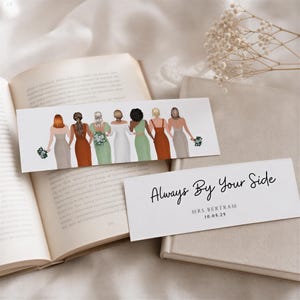 Personalised I Do Crew Bookmark, Gifts for the Bride, Personalised Wedding Bookmarks, Wedding Favours, Bridesmaid Proposal Gifts #BM-001