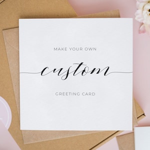 Hochzeitskarte, quadratische Hochzeitskarte, personalisiert, Grußkarte, Hochzeitskarte, Geschenke #829