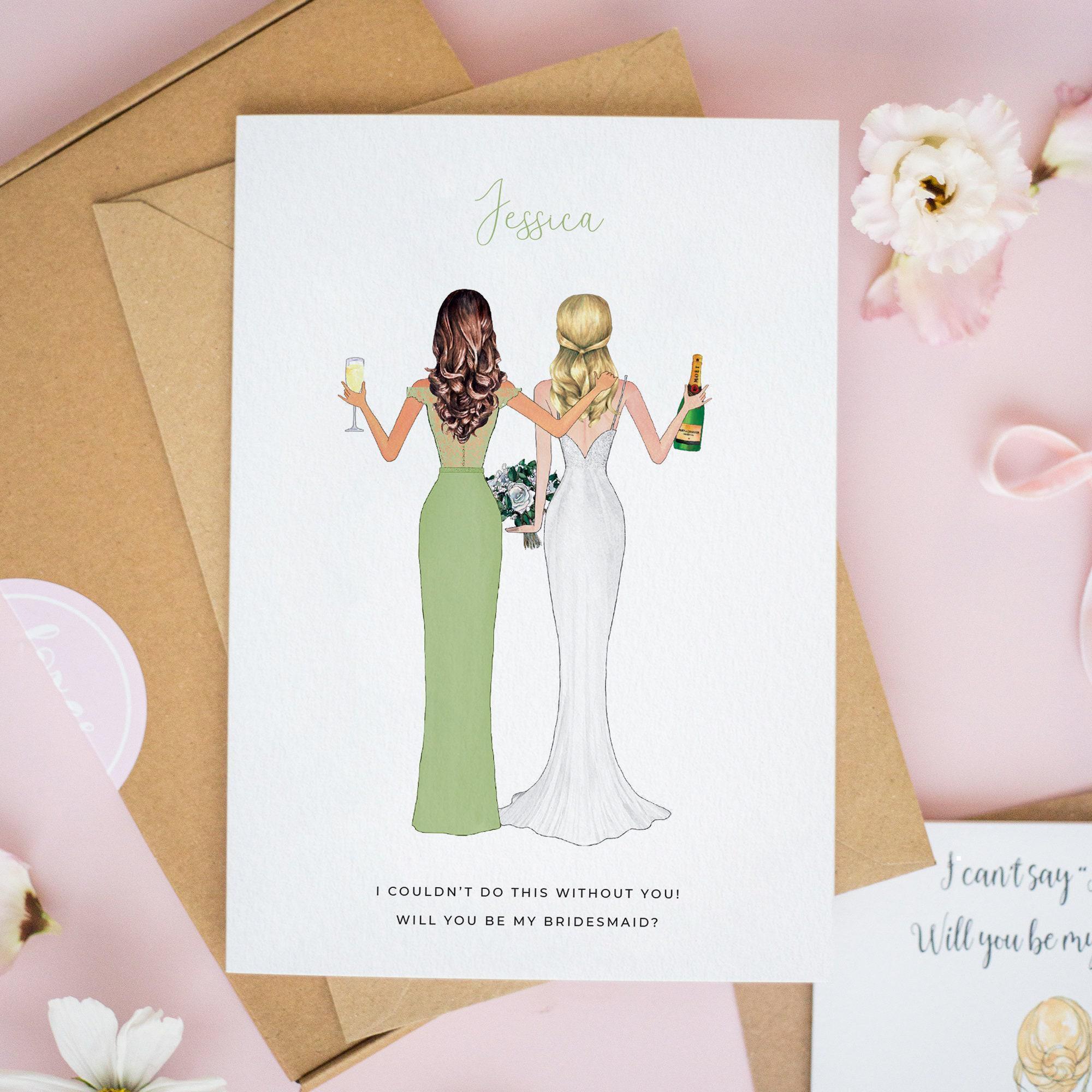 REFERENCE IMAGE · Personalized Bridesmaid Proposal Cards