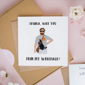 Will You Join My Wolfpack, Will You Be My Best Man Cards, Wolfpack Cards, Groomsman Cards, Be My Usher, Stag Do Card, Bachelor Cards #1