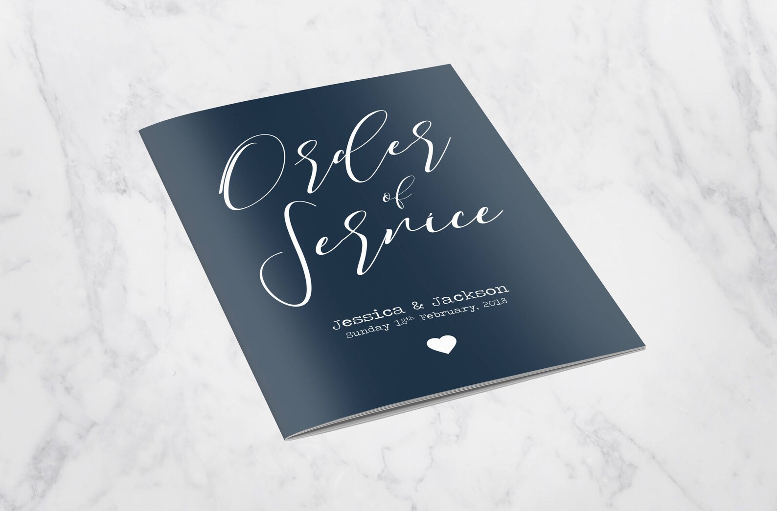 Wedding Order of Service Booklet Church Wedding Booklet - Etsy UK