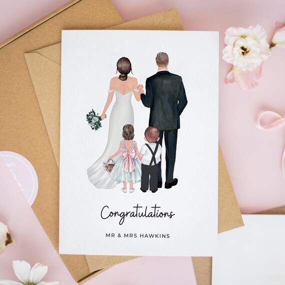 On Your Wedding Day Card, Family Wedding, Bride Groom Wedding