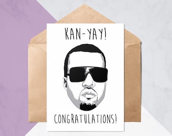 Kan-Yay! Congratulations Card // Graduation Cards // New Job Card // Congrats Cards // Pop Culture Cards // Greeting Card #250