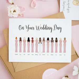 To The Bride on Her Wedding Day, Personalised Bridesmaid Proposal Cards, Will You Be my Bridesmaid Cards, Bridesmaid Cards, Bride Gift #443