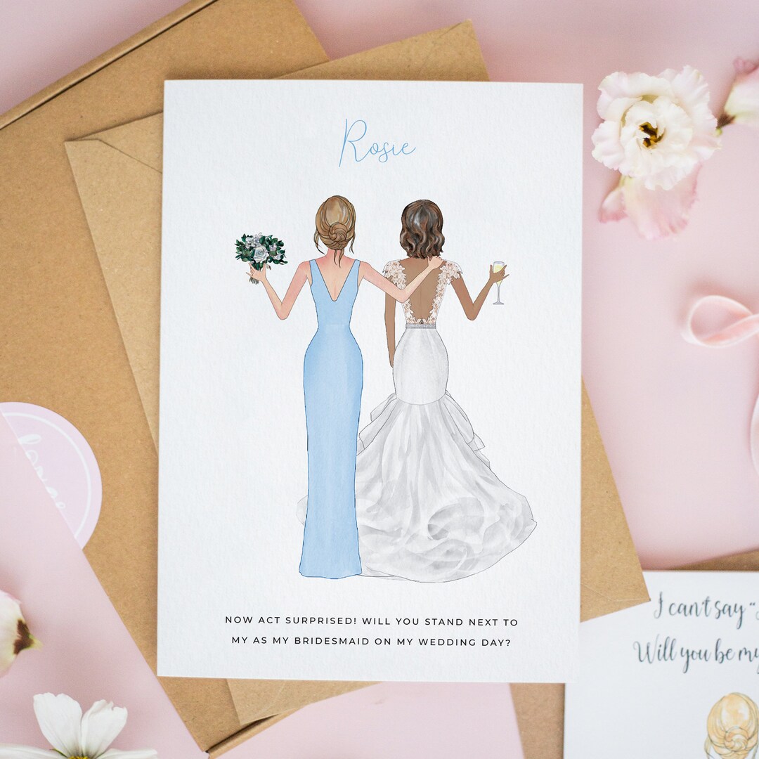Personalised Will You Be My Bridesmaid Card, Bridesmaid Proposal Cards — free download