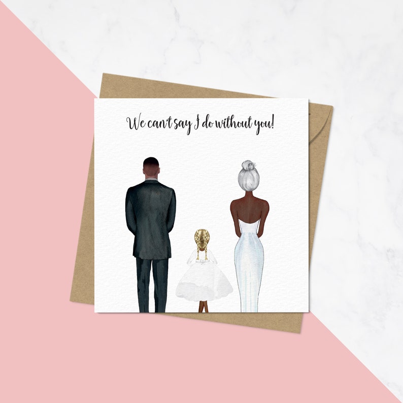 Personalised Flower Girl Proposal Card Will You Be Our Flower Etsy