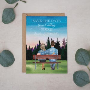 Wedding Save the Date Cards, Bride & Groom Save the Date, Save the Dates, Wedding Invitations, Personalised Wedding Invitations, Design #045