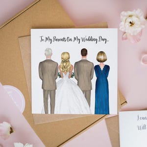 To My Parents on My Wedding Day, Will You Walk Me Down The Aisle, Mum & Dad Wedding Cards, Grandparent Wedding Cards, Personalised #558