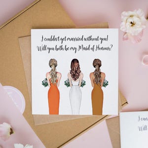 Will You Be My Bridesmaid, Personalized Bridesmaids Proposal Card, Bridesmaid Card, Thank You Bridesmaid Card, Bridesmaid Proposal #473