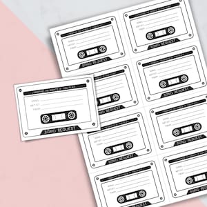 Sofortiger Download // Song Wunschkarten // Hochzeit // Antwortkarten // Versprechen zu tanzen, wenn Du spielst // PDF Datei // ID-004