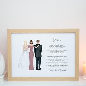Presente para a mãe do noivo, presentes para mães, para minha mãe no dia do meu casamento, impressão para a mãe da noiva, presentes de casamento para sogra #P039