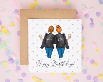 Sister Birthday Card, Personalised Birthday Card for Best Friend, Happy Birthday Sister, Sister Birthday Gift, Birthday Card, Happy Birthday