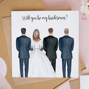 Personalised Bridesman Proposal Card, Will You Be My Bridesman, Man of Honour Card, Bridesman Gifts, Be My Best Man Card, Personalised #610