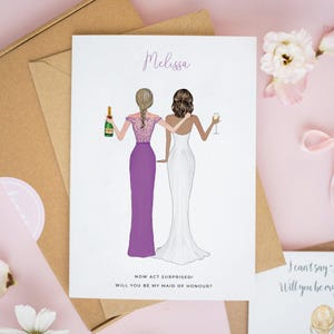 Personalised Will You Be My Bridesmaid Card, Bridesmaid Proposal Cards, Bridesmaid Card, Thank You Bridesmaid Gift, Bridesmaid Proposal #742