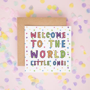 New Baby Card, Welcome To The World Little One, Congratulations Cards, Congratulations New Baby Cards, New Baby Gift, Congrats Cards #689