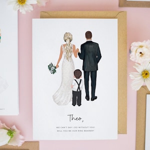Personalised Page Boy Card, Ring Bearer Card, Will You Be Our Page Boy Card, Nephew Wedding Card, Junior Groomsman Card, Flower Boy #613