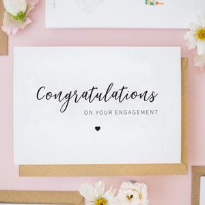Engagement Card, Congratulations Engagement Card, Wedding Cards, Happy Engagement Card, Personalised Cards, Congrats Engaged Card #623