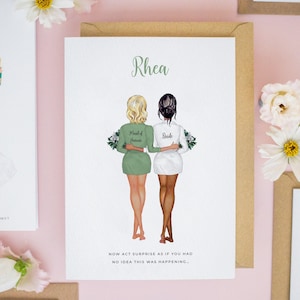 Personalised Bridesmaid Proposal Card, Will You Be My Bridesmaid, Bridesmaid Cards, Thank You Bridesmaid Gift, Bridesmaid Proposal #465