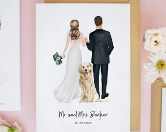 On Your Wedding Day Card, Bride & Groom Wedding Card, Wedding Gift, Wedding Cards, To my Bride on Our Wedding Day, To My Groom Cards #738