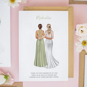 Personalised Will You Be My Bridesmaid Card, Bridesmaid Proposal Cards, Bridesmaid Card, Thank You Bridesmaid Gift, Bridesmaid Proposal #831