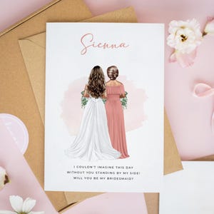 Personalised Will You Be My Bridesmaid Card, Bridesmaid Proposal Cards, Bridesmaid Card, Thank You Bridesmaid Gift, Bridesmaid Proposal #948