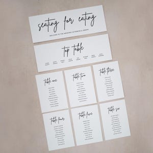 Sitzplan personalisiert, Sitzplan Hochzeit, Sitzplan Hochzeit, Eskort Hochzeitstisch, Tischplan #DTP-024