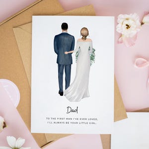 Personalised Father of the Bride Card, Will You Walk Me Down The Aisle Card, Dad Wedding Day Card, Father of the Bride Gifts, To My Dad #759