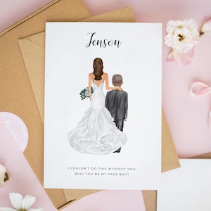 Will You Be Our Page Boy, Mini Groomsman Card, Ring Bearer Cards, Will You Be My Ring Bearer Card, Mini Best Man Card, Page Boy Cards #410