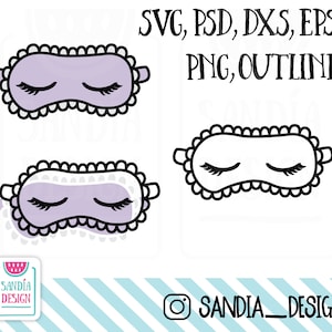Doodle Sleeping, SVG, PNG, PSD, outline, dxf, Persoonlijk en commercieel gebruik.