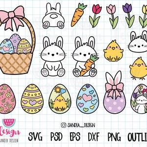 Ostern Clipart, SVG, PNG, PSD, Umriss, persönliche und kommerzielle Nutzung
