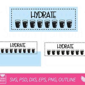 Hydrate Tracking, SVG, PNG, PSD, outline, dxf, persoonlijk en commercieel gebruik.