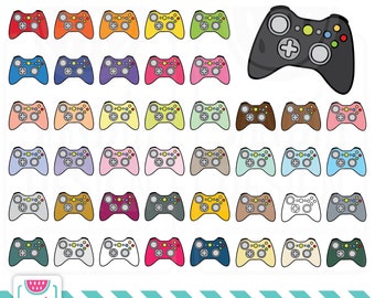 46 Doodle Video Game Controller Clipart. Personal and comercial use.