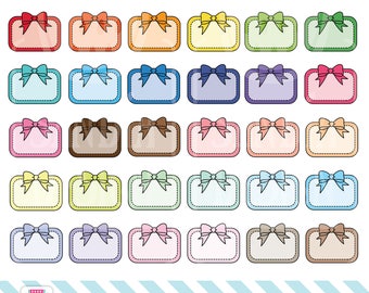 45 Doodle Bow with Half Box Clipart. Personal and comercial use.