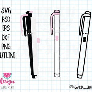 Doodle Marker, SVG, PNG, PSD, outline, personal and commercial use
