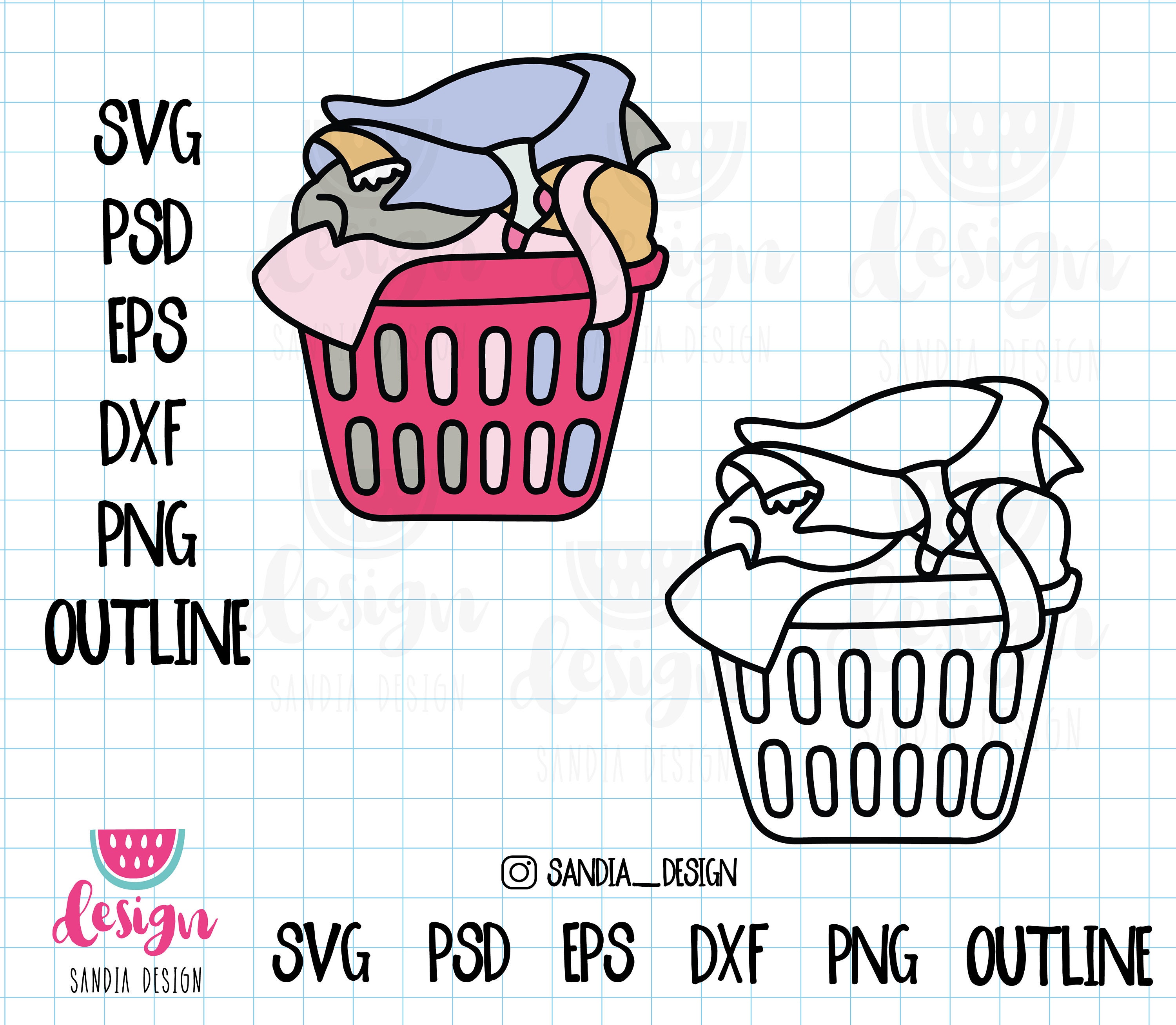 Laundry Basket Royalty Free Stock SVG Vector and Clip Art