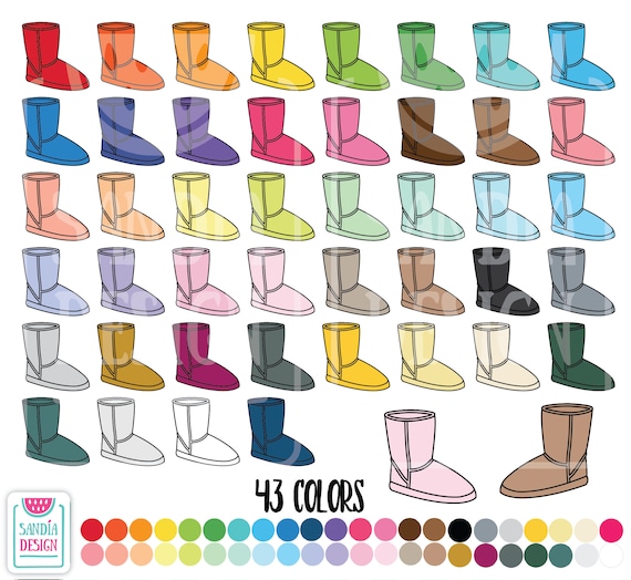 gemeenschap theater alcohol 43 Doodle Ugg Boots Clipart. Personal and Comercial Use. - Etsy