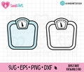 Doodle Weight scale, EPS, SVG, PNG, Dxf, outline, personal and commercial use