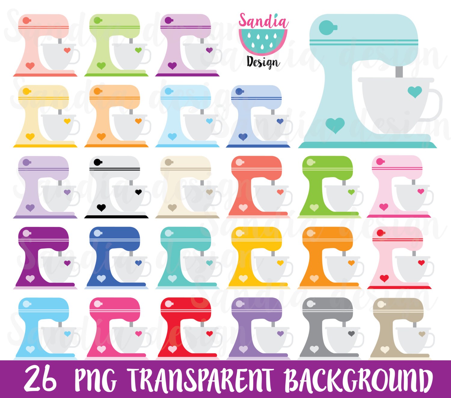26 Mixer clipart images. Cake Mixer Clip Art Baking Clipart Etsy