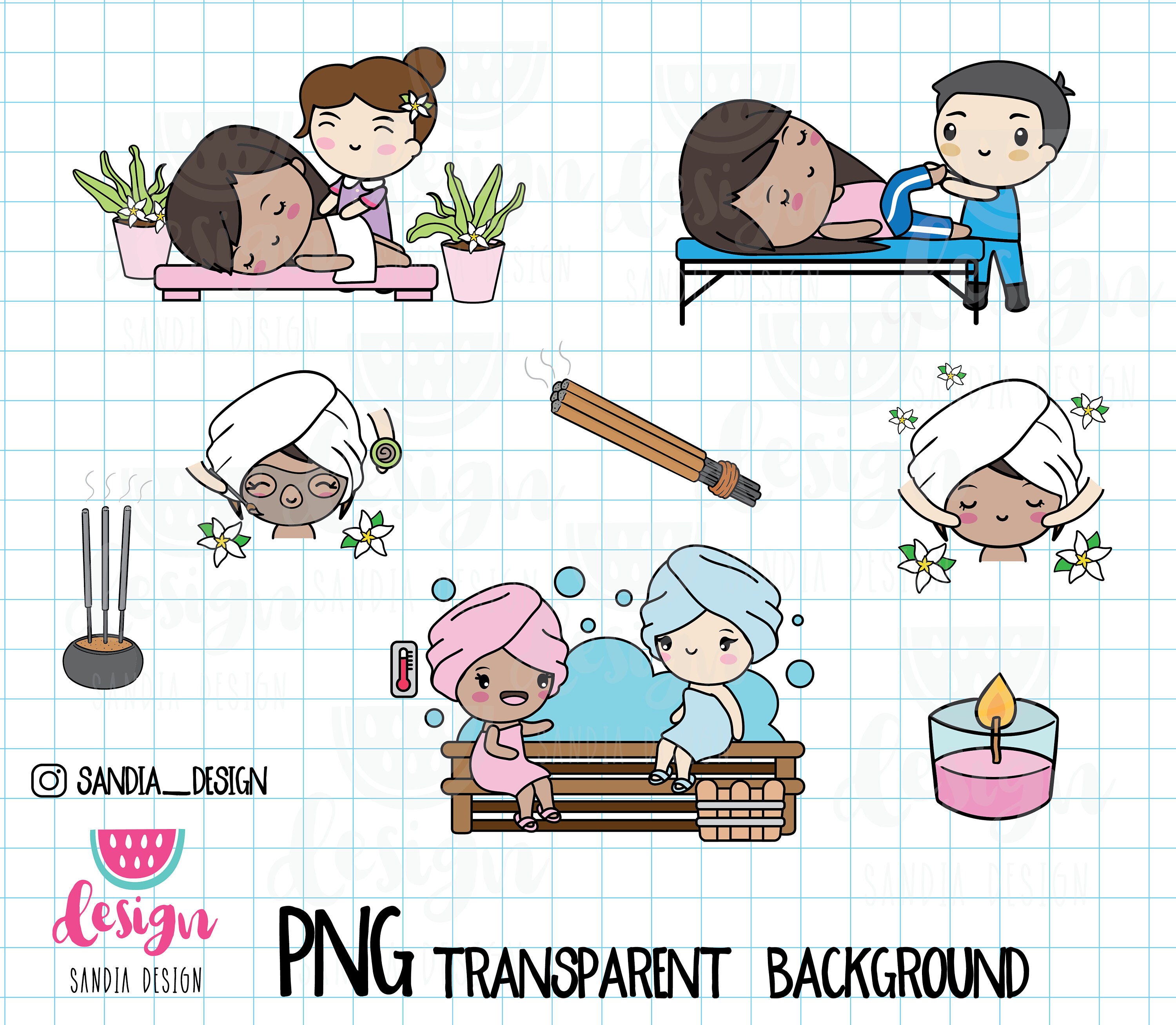 Spa Chibi Chibi Girl Sticker, Chibi, Chibi Girls, Girls Clipart, Clipart, Clipart ...
